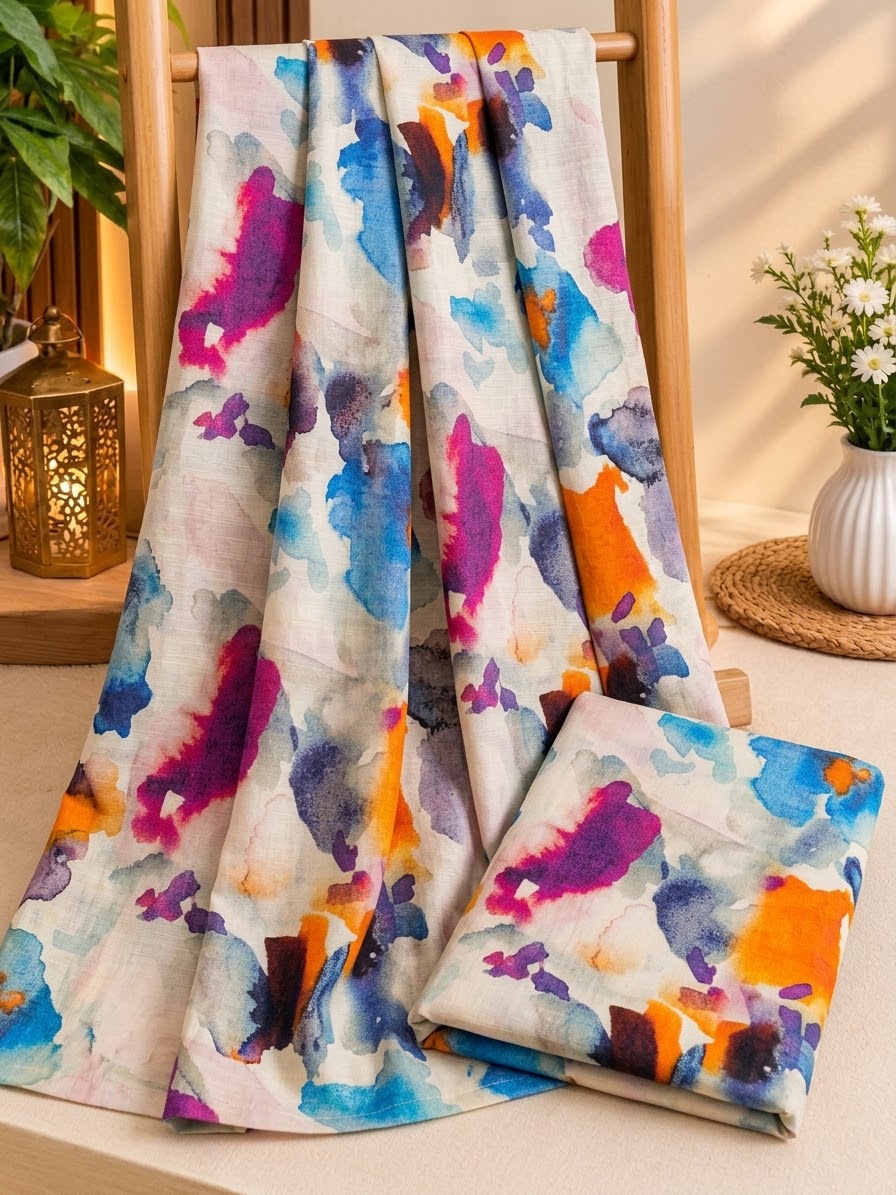 Mix Brand Unstiched Khaddar Allover 2pc