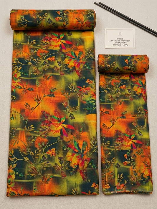 Mix Brand Unstiched Khaddar Allover 2pc