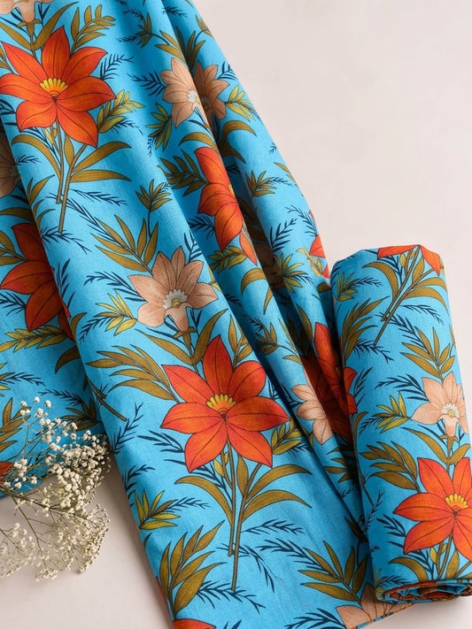 Mix Brand Unstiched Khaddar Allover 2pc