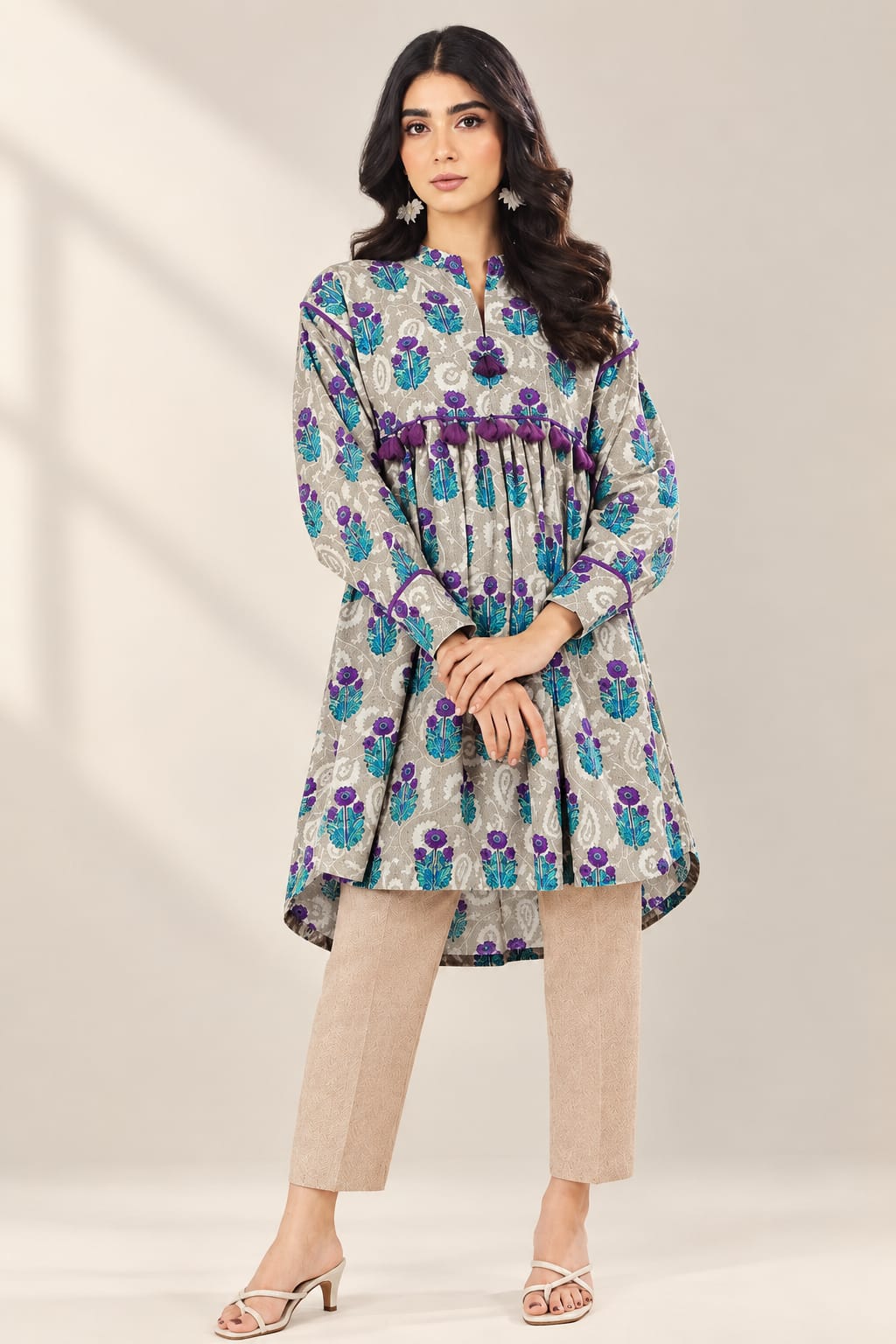 Alkaram Printed Unstiched Khadar 2 Pc