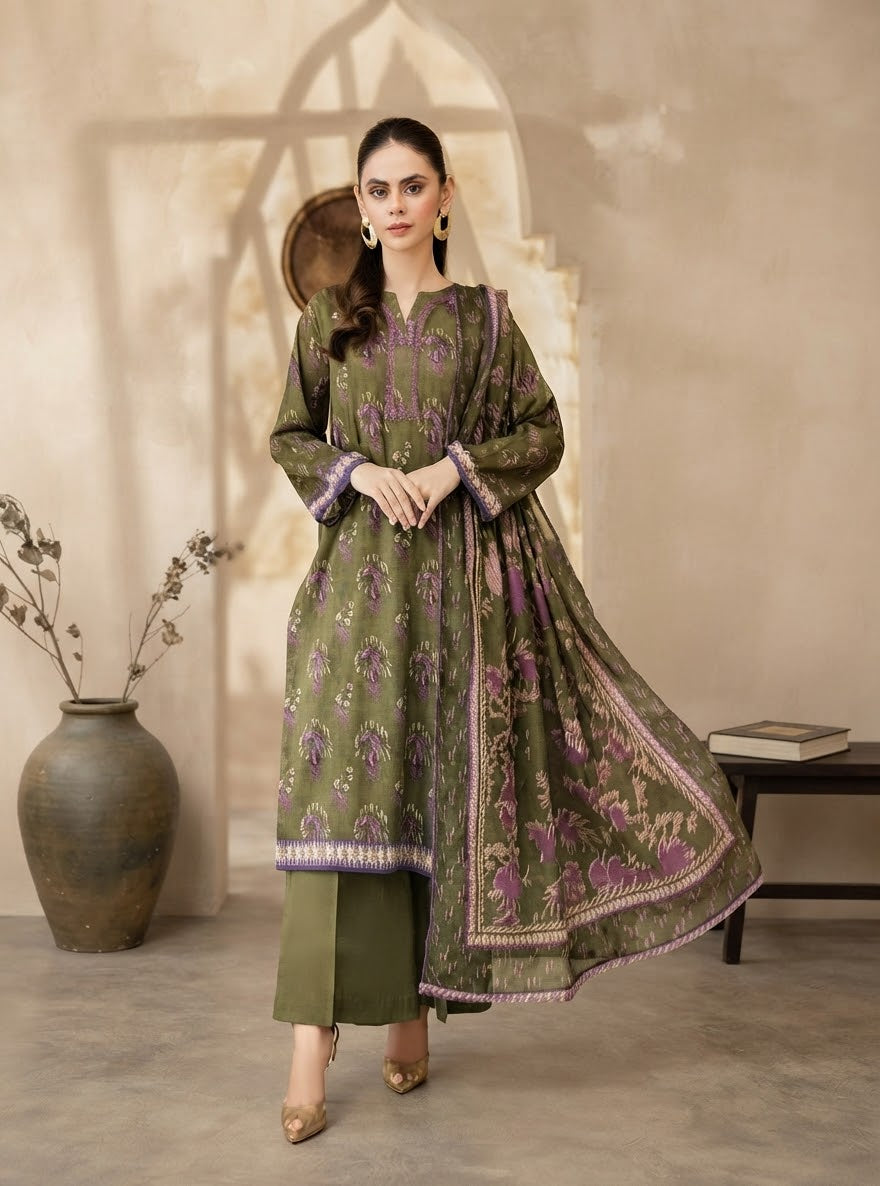 Legends Aansa Unstitched Printed Lawn 3pc