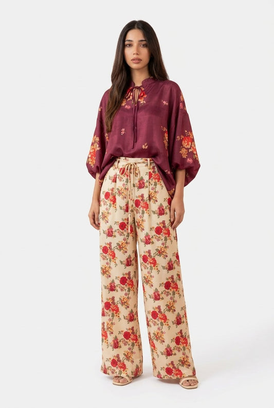 ZESH Winter Essentials Printed Silk Unstitched 2Pc