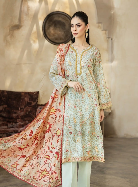 Legends Aansa Unstitched Printed Lawn 3pc