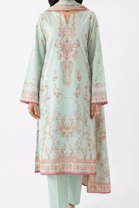 Rangreza Unstitched Printed Viscose Linen 3Pc