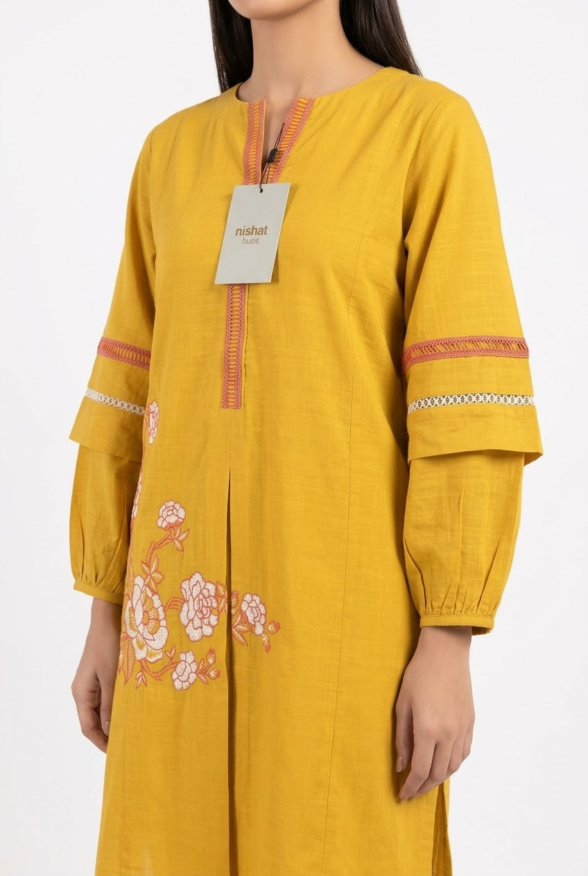 NISHAT STITCHED SHIRT KHADDAR (SIZE M+L)