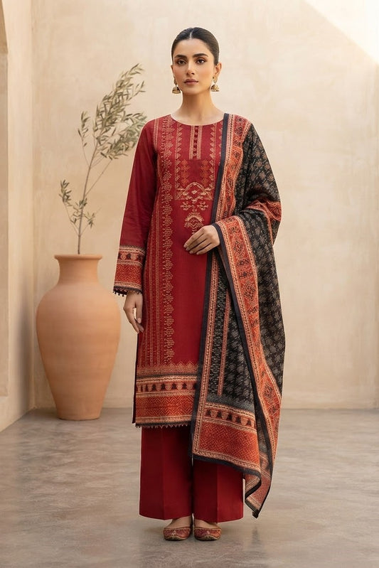 Aisha & Mariyam Unstitched Printed Lawn 3pc