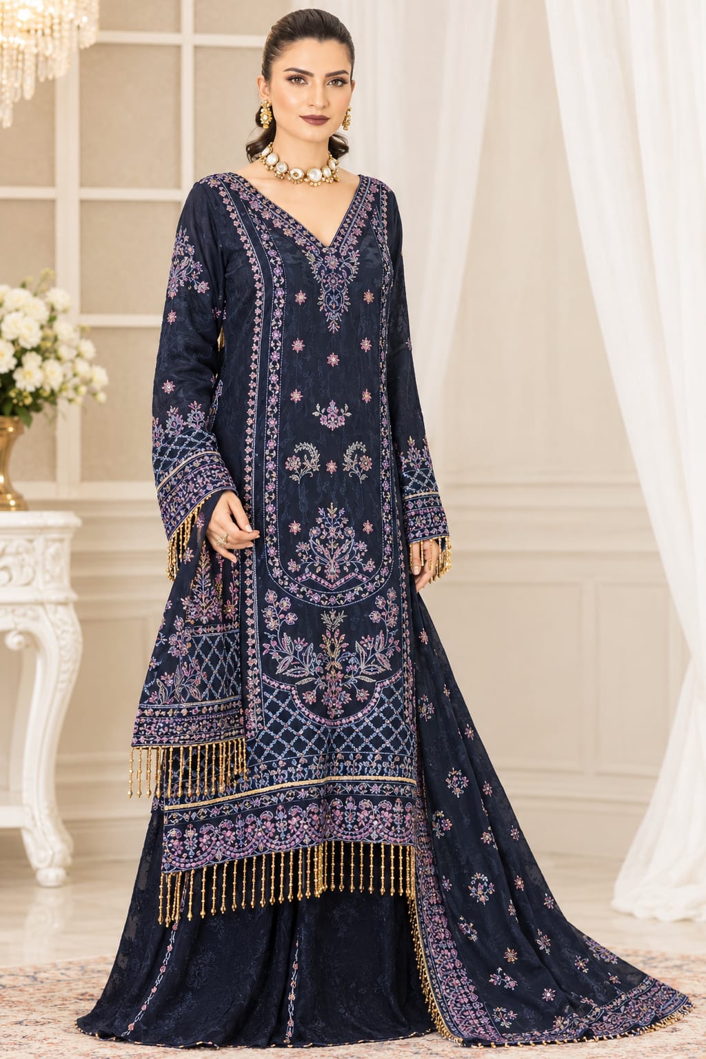 Shagan By Wania Embroidered Velvet 3pc