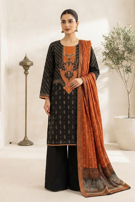 Aisha & Mariyam Unstitched Printed Lawn 3pc