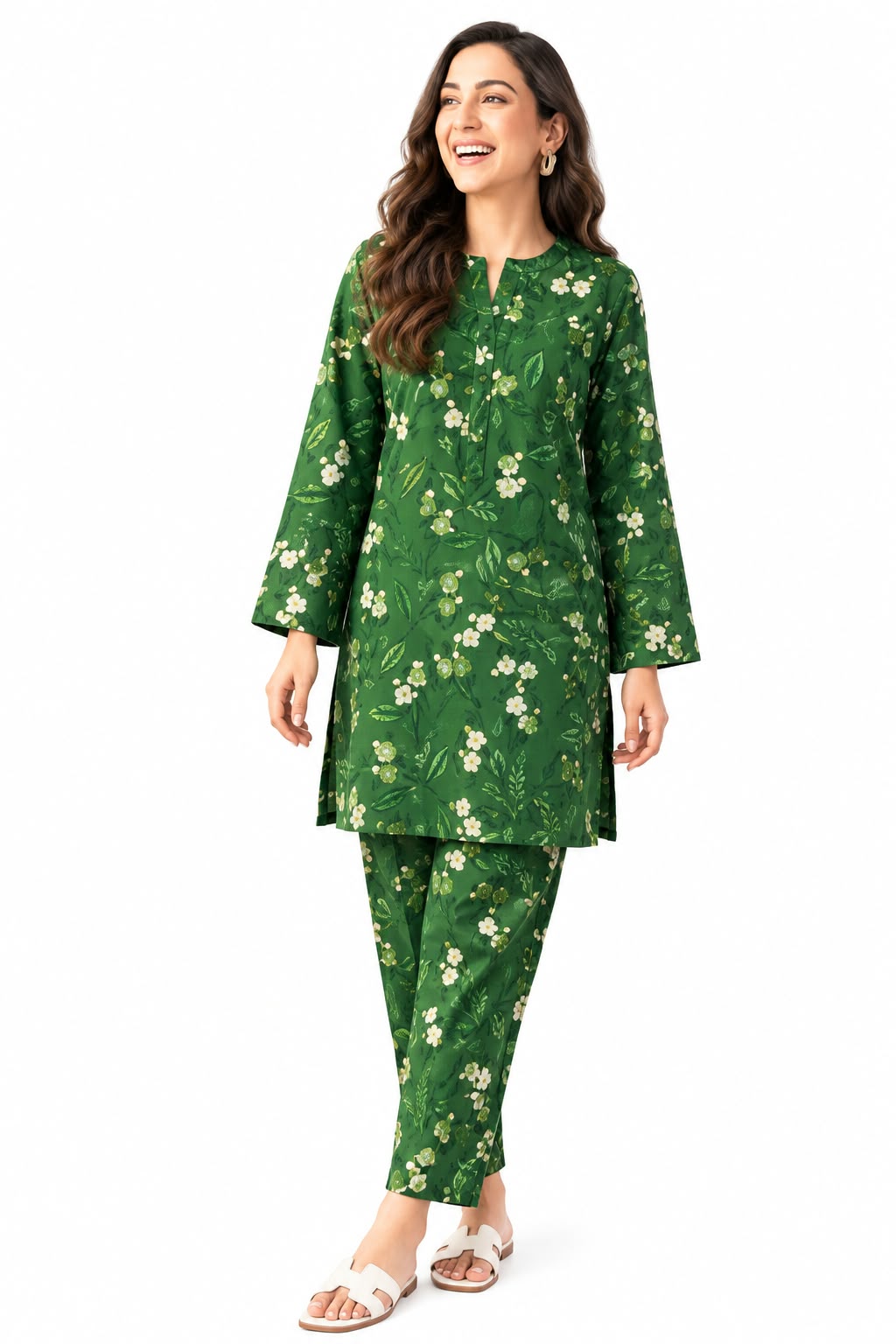 Raabi Unstitched Printed Linen Allover 2Pc
