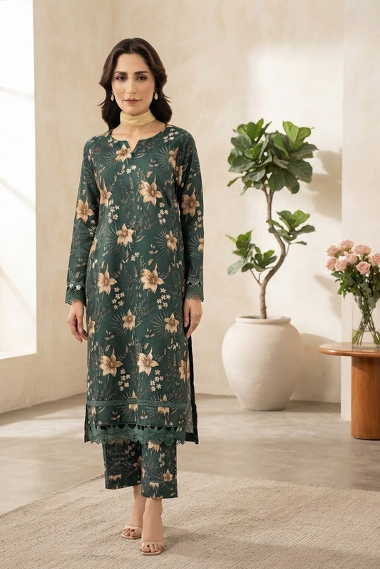 Raiha Unstitched Printed Allover Lawn ST 2pc
