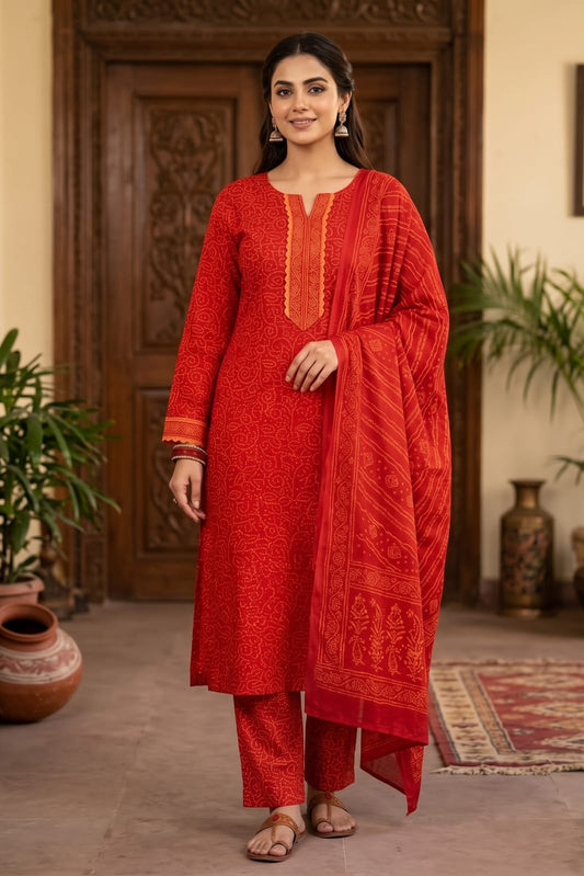 Bin Saeed Stitched Khaddar 3Pc