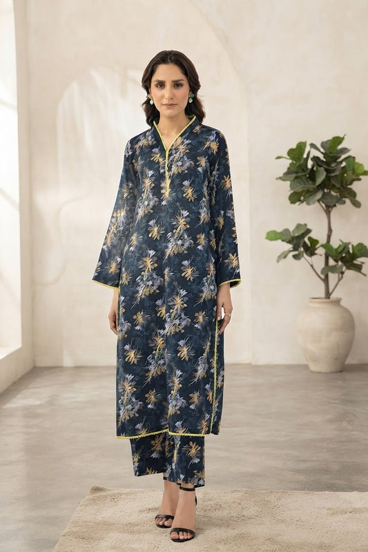 Raiha Unstitched Printed Allover Lawn ST 2pc