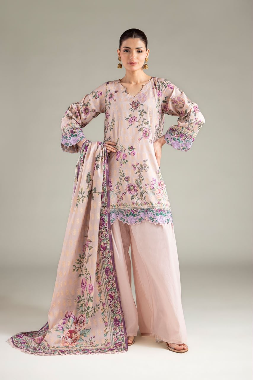 Khaadi Unstitched Linen 3Pc
