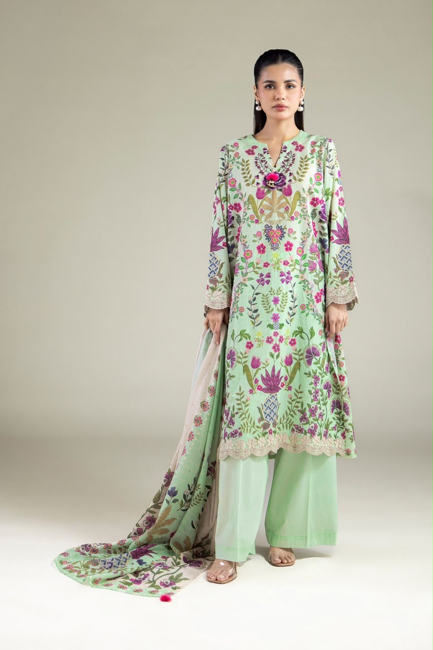 Khaadi Unstitched Linen 3Pc