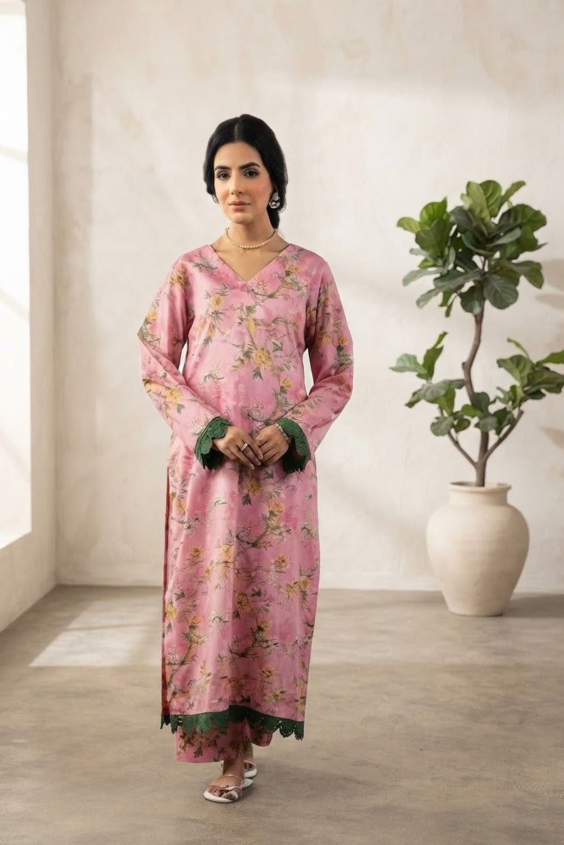 Raiha Unstitched Printed Allover Lawn ST 2pc