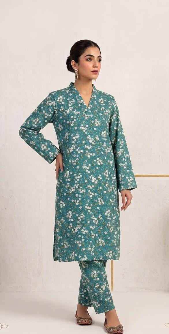 Mix Brand Stitched Khaddar Allover 2Pc