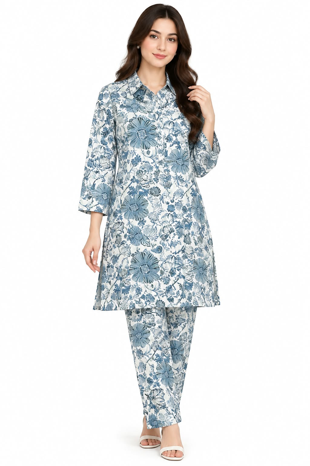 Mix Brand Stitched Khaddar Allover 2Pc