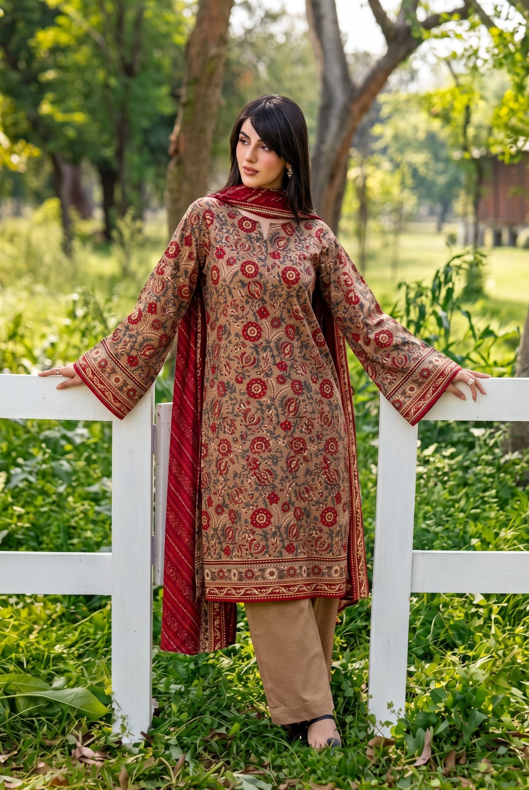 ALARA UNSTITCHED PRINTED SOFT KHADDAR 3PC