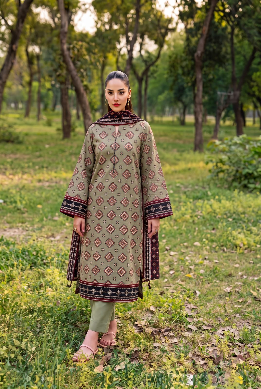 ALARA UNSTITCHED PRINTED SOFT KHADDAR 3PC