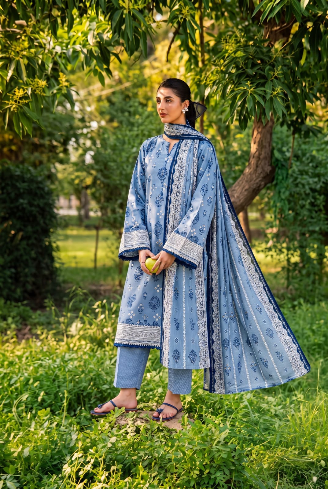 ALARA UNSTITCHED PRINTED SOFT KHADDAR 3PC