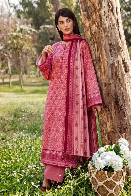 ALARA UNSTITCHED PRINTED SOFT KHADDAR 3PC