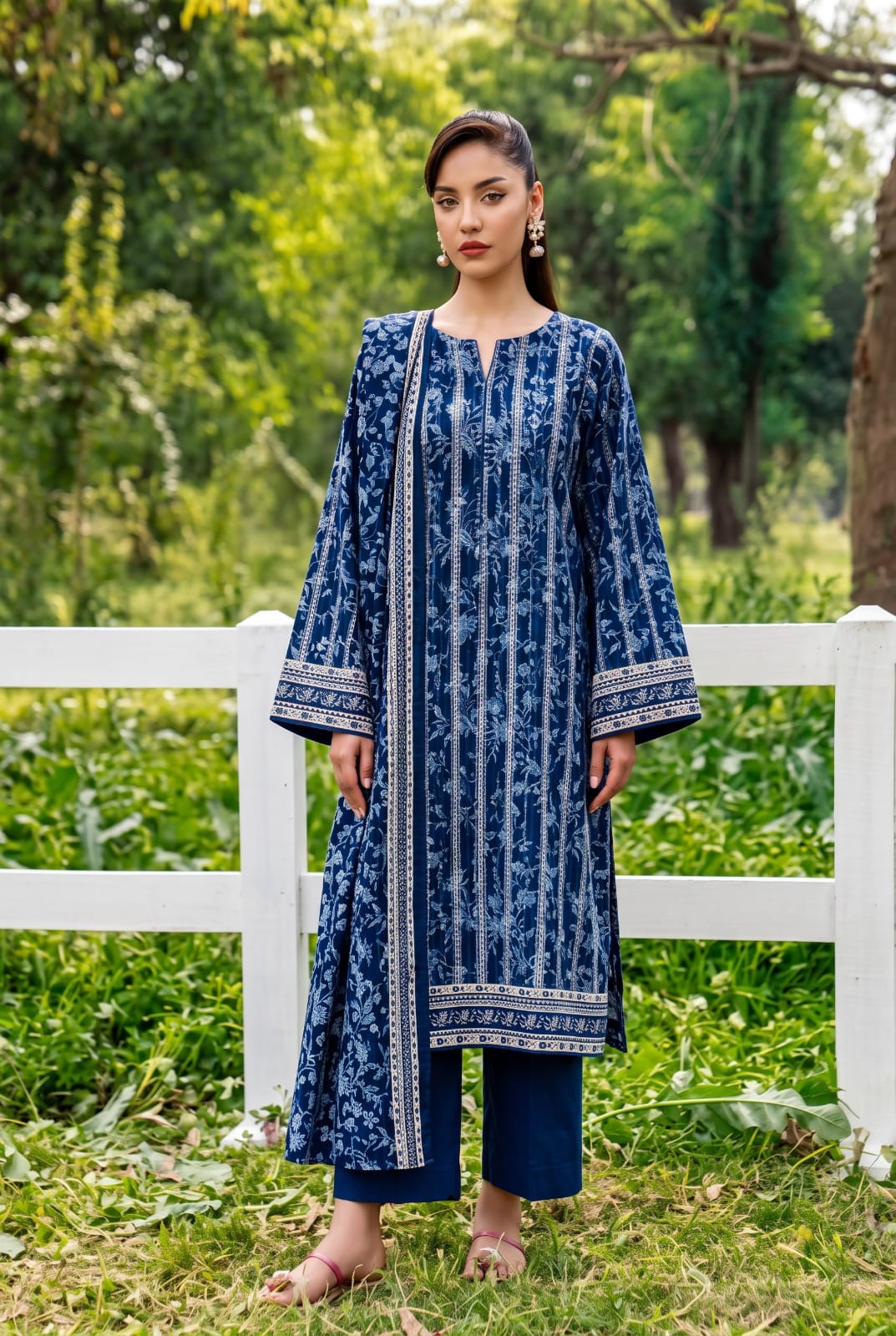 ALARA UNSTITCHED PRINTED SOFT KHADDAR 3PC