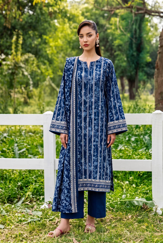 ALARA UNSTITCHED PRINTED SOFT KHADDAR 3PC