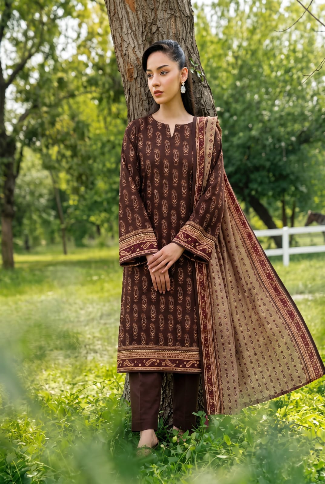ALARA UNSTITCHED PRINTED SOFT KHADDAR 3PC