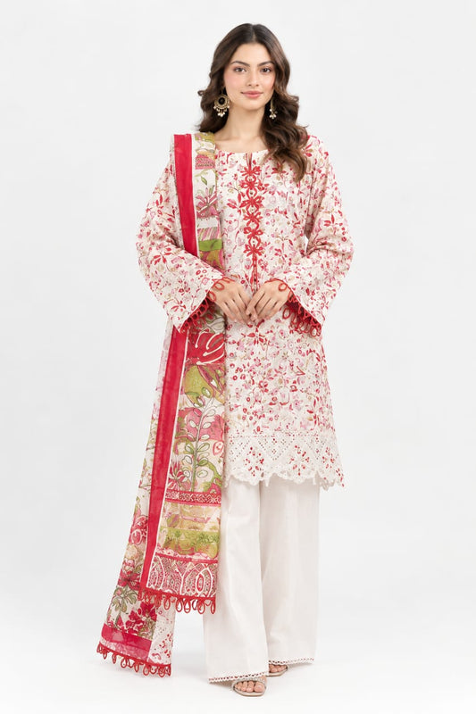 Bareeze Unstitched Embroidered Khaddar 3Pc