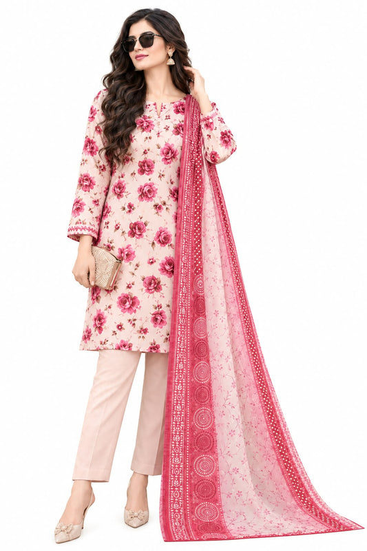 Zainab Chottani unstitched printed khaddar 3pc