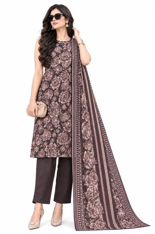 Zainab Chottani unstitched printed khaddar 3pc