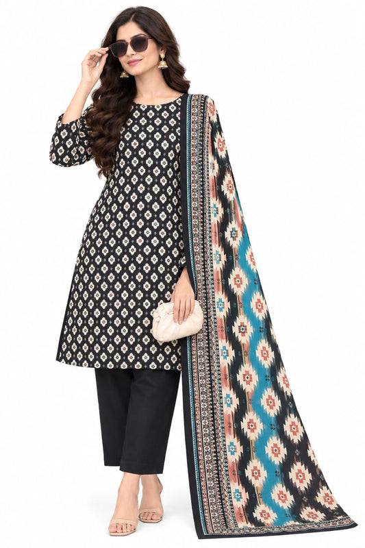 Zainab Chottani unstitched printed khaddar 3pc