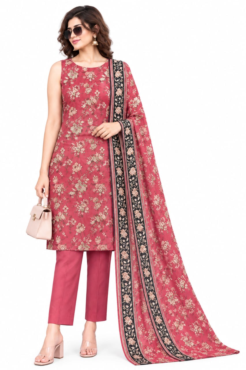 Zainab Chottani unstitched printed khaddar 3pc
