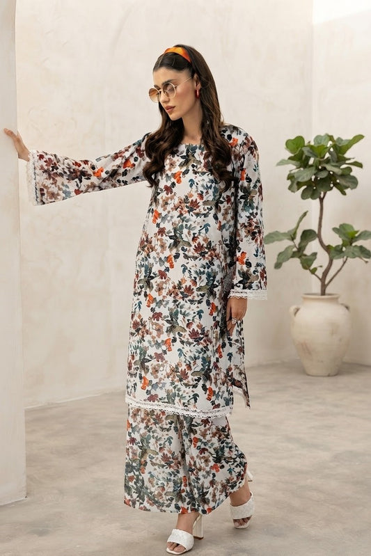 Raiha Unstitched Printed Allover Lawn ST 2pc