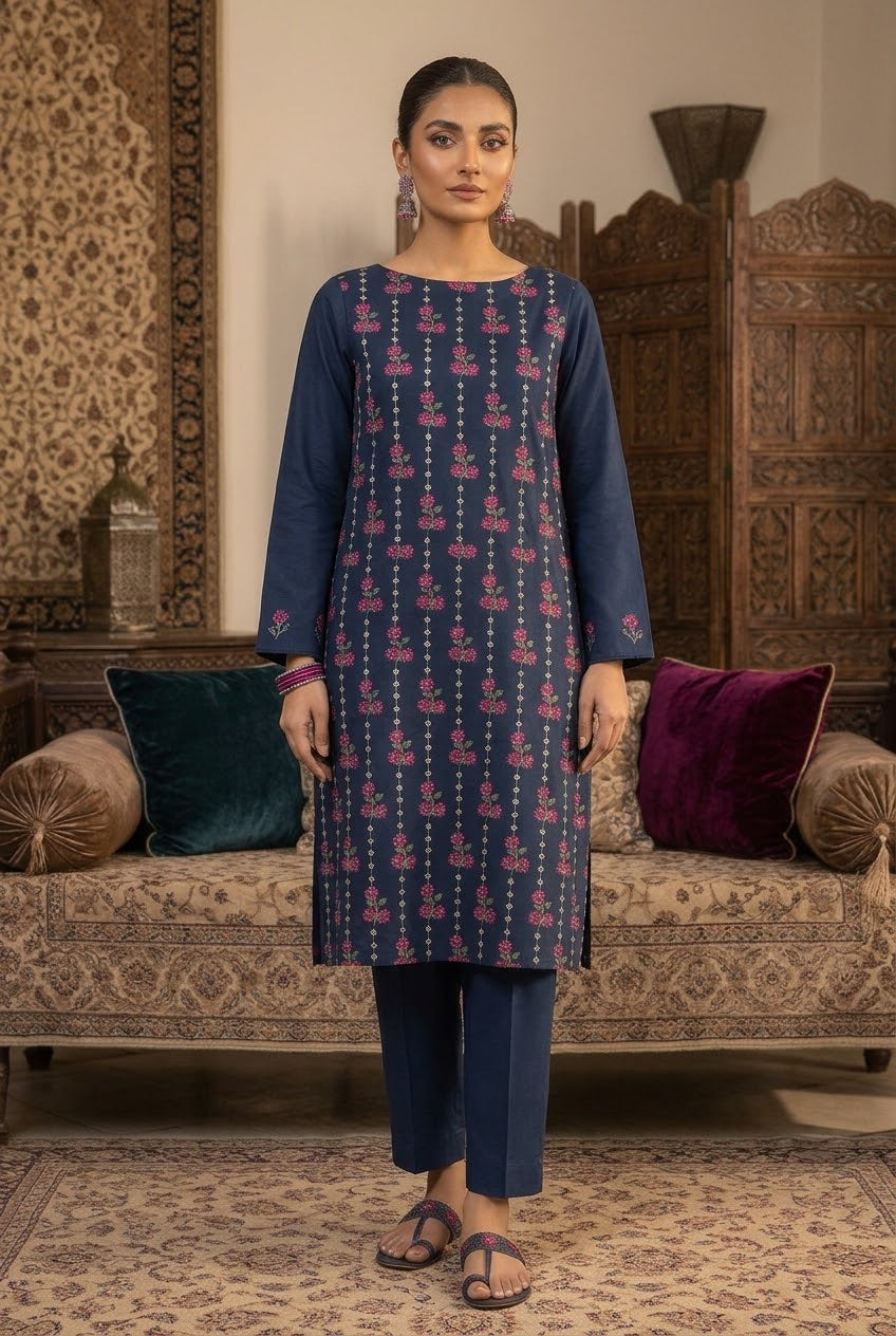 Bareeze Unstitched Embroidered Karandi 2Pc