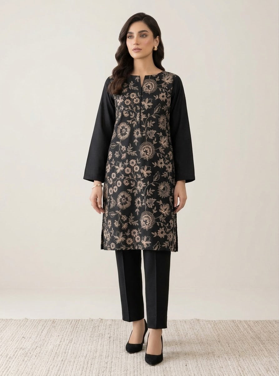 Bareeze Unstitched Embroidered Karandi 2Pc