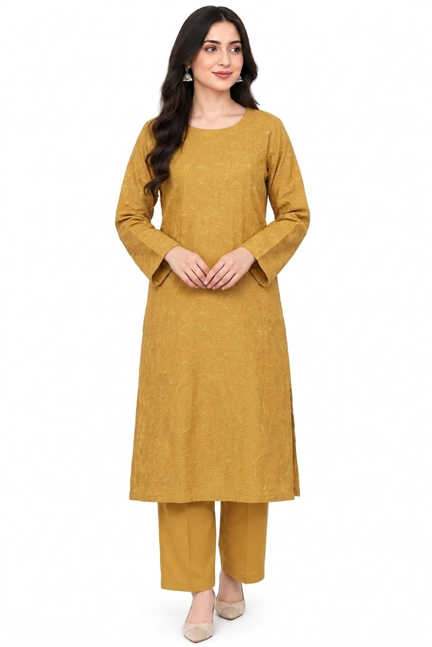Bareeze Unstitched Embroidered Karandi 2Pc