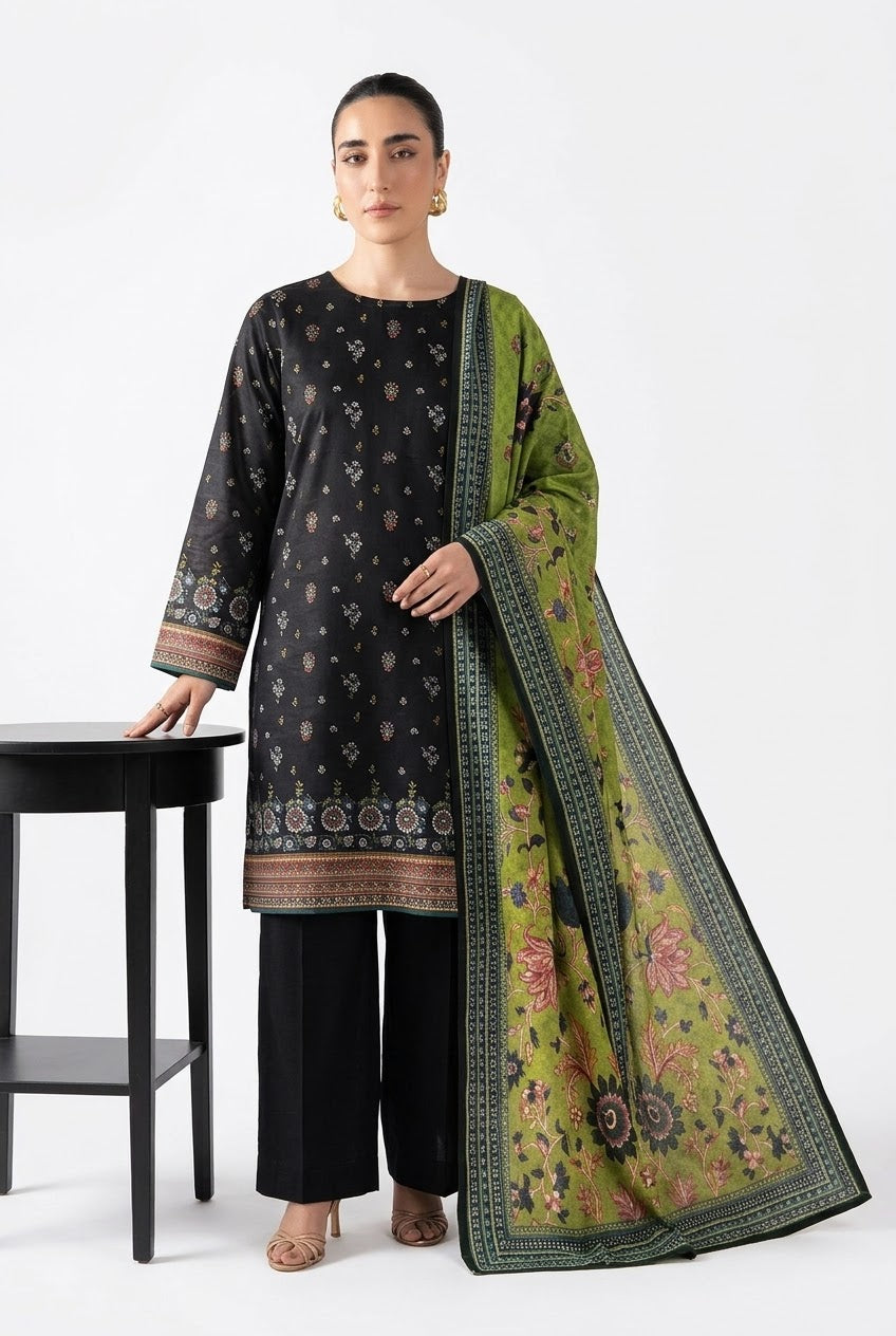 RAABI (Vol.4) Unstitched Printed Khaddar 3Pc