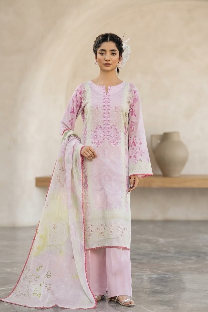 RAIHA Unstitched Printed Lawn 3pc