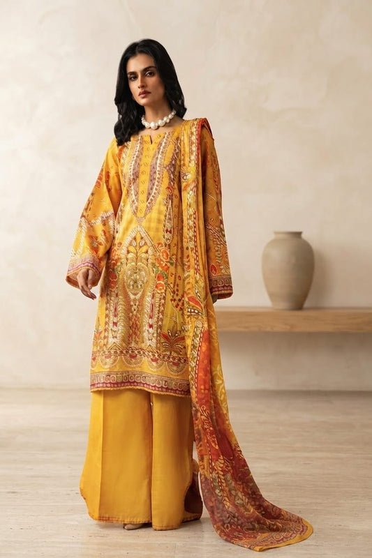 Raiha Unstitched Printed Lawn 3pc