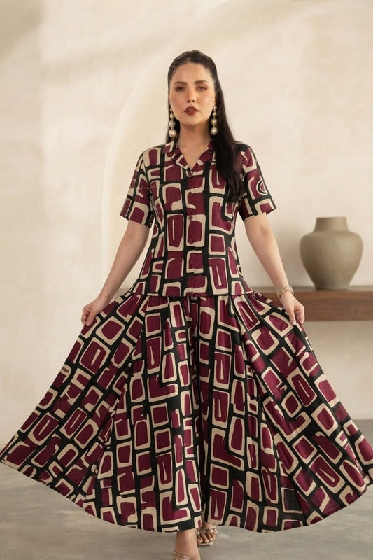 Amal Bareeze Unstitched Printed Allover Lawn ST 2pc